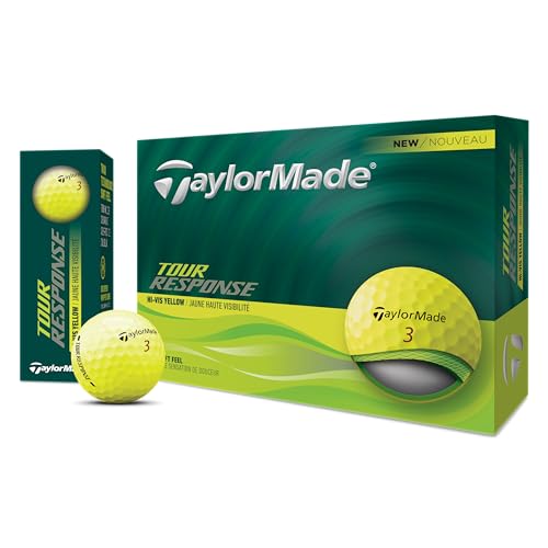 TaylorMade 2025 Golf Tour Response Yellow Golf Balls