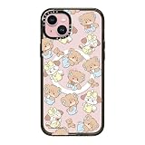 CASETiFY インパクト iPhone 15 Plus ケース [MIL規格準拠 (4x MIL-STD-810G)/2.5mからの落下試験をクリア/MagSafe に対応] - souffle & latte pattern - ブラック