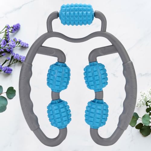 Masajeador de piernas con clip en anillo Healeved, rodillo para relajación muscular y masaje profundo de tejidos, color azul miniatura 4