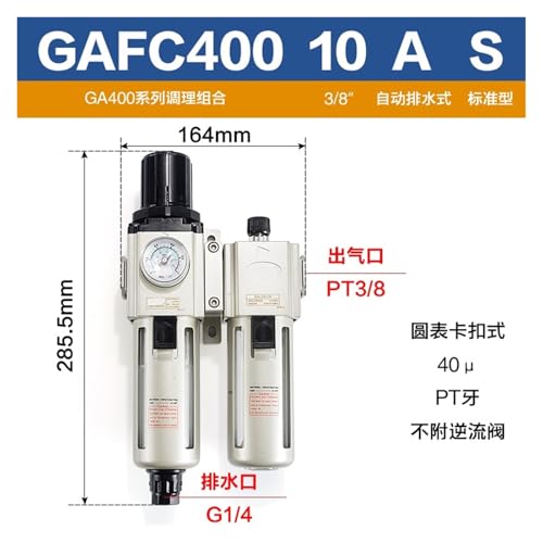 Filtro dúplex GAFC40015S para sistemas de aire comprimido 3