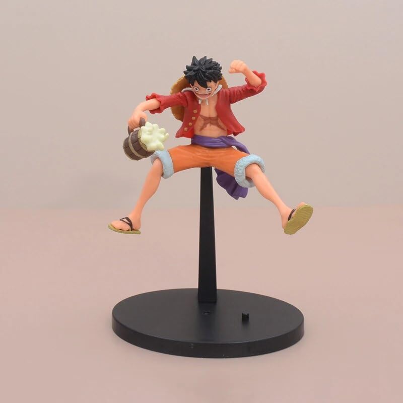 Image of Luffy Action Figure- Miniature Toy Figure (Doll) Special Edition for Car Dashboard, Decoration, Cake, Office Desk & Study Table (Pack of 1) (Height- 18 cm)