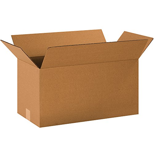 PARTNERS BRAND 20 x 10 x 10 Corrugated Cardboard Boxes, Long 20"L x 10"W x 10"H, Pack of 25 | Shipping, Packaging, Moving, Storage Box for Home or Business, Strong Wholesale Bulk Boxes