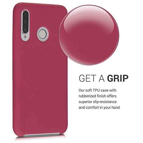 Kwmobile Hülle für Huawei P30 Lite Silikon Handyhülle in Fuchsia