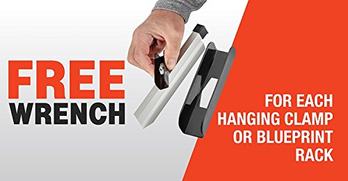 Adir Mobile Blueprint Storage - Horizontally Adjustable Vertical Poster Display Rack/Plans Holder - File Organizer Stand For Home, Office (Red) #TOP5