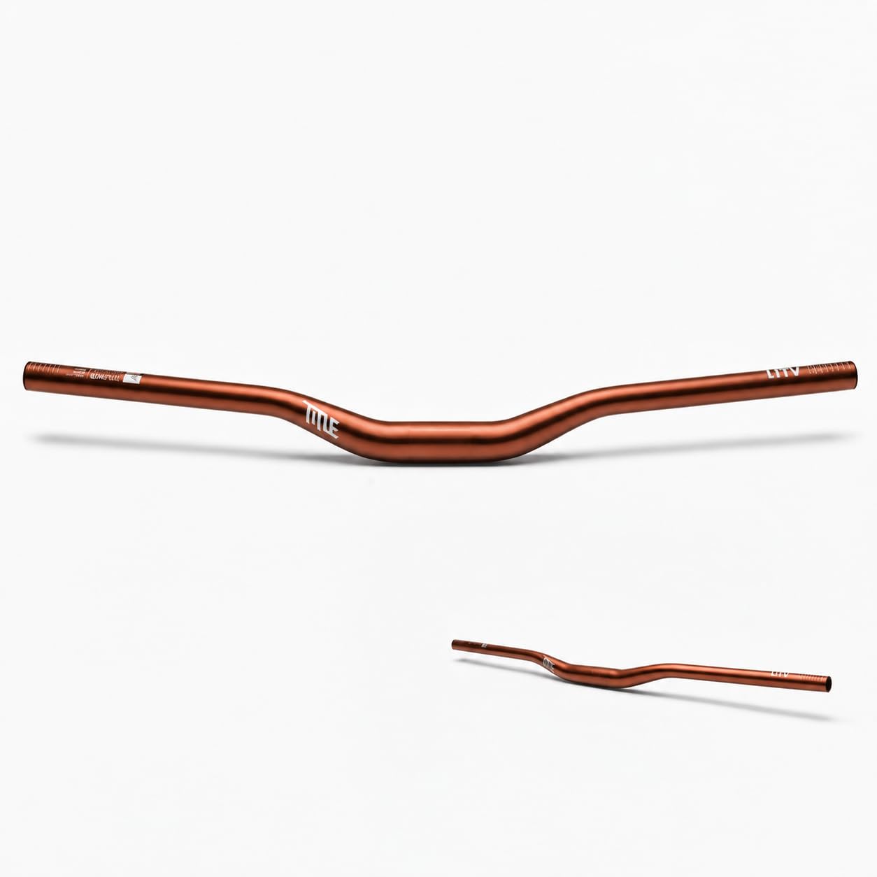 TITLE AH1 31.8 MTB Handlebar – 800mm Width, 31.8mm Clamp, 25/38/50mm Rise, Aluminium Alloy Bar for Downhill, Enduro, Freeride, Trek & Fixie Bike Compatible (Bronze, 31.8 x 38mm Rise)