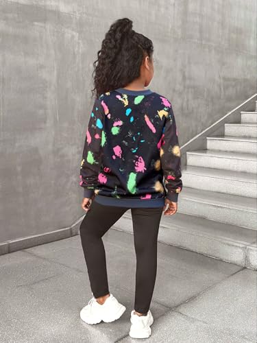 Image of Girls 2 Piece Outfits Kids Clothes Sets Sweatsuit Tracksuit Jogger Print Long Sleeve Sweatshirts Sweatpants 4-13Y