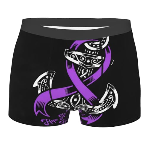 DSFPORKFS Fi-Bromyalgia awareness Boxer Briefs Mens Underwear Print Soft Shorts