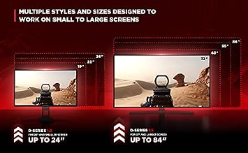 HipShotDot D-Series Milspec Pack - Reusable Transparent Aim Sight Assist TV Decals - Gaming Television or Monitor Decal for FPS Video Games Compatible with PC, Xbox & PlayStation (1, Green)
