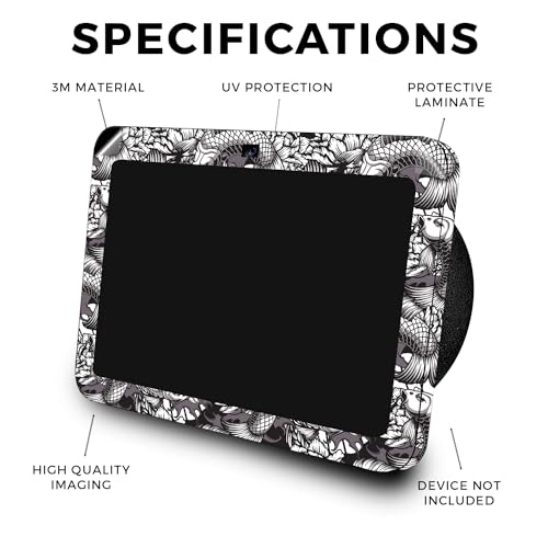 Image of Skin Compatible with Amazon Echo Show 8 (3rd Gen, 2023) - Angry Koi - Premium 3M Vinyl Protective Wrap Decal Cover - Easy to Apply, Crafted in The USA by MightySkins