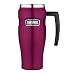 Thermos Stainless King 16 Ounce Travel Mug with Handle, Raspberry