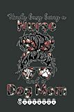  Kinda Busy Being a Nurse and Dog Mom Messy Bun Floral Notebook: Funny Nursing Student Nurse Composition Notebook Back to School 6x9 Inches 110 Ruled Pages Journal Diary Gift LPN RN CNA School