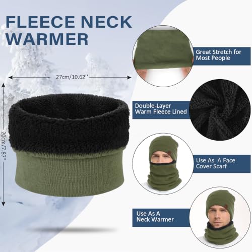 Image of FZ FANTASTIC ZONE Winter Beanie Hats Scarf Touchscreen Gloves for Men Women