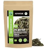 Alpi Nature Tè BIO Pai Mu Tan 200g, Foglie di Tè Bianco Pai Mu Tan, Naturalmente Caffeinato