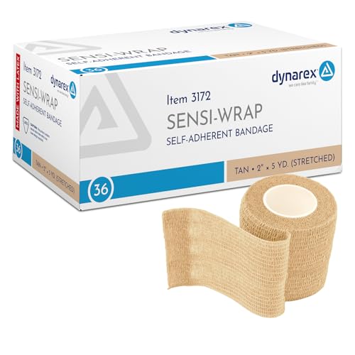Dynarex Sensi-Wrap Self-Adhesive Bandages, 36-Pack, 2
