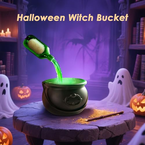 Chaudron de sorcière d'Halloween avec brume et kit potion - 3