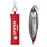 MEDMAX EpiPen Tragetasche, 1 stück Isolierte Kleine Epipen Tasche für 1 Pen, Medizintasche für EpiPen, Leicht zu Erkennen & Griffbereit, EpiPen-Halter für Reisen Outdoor