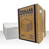 BELLAPRO - Toallas Desechables Spun-Lace 40x80cm - (100 Unidades) - 50% Viscosa...