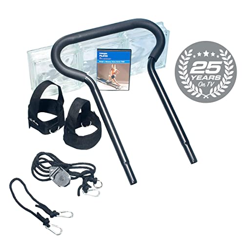 Total Gym PILS Men/Women Total Body Pilates Workout Kit for Strength Building Training with Instructional DVD Video and Fitness Accessories