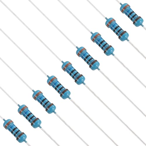 PATIKIL 120Pcs 360 Ohm Resistor 1/4W (0.25W) 1% Metal Film Fixed Resistor