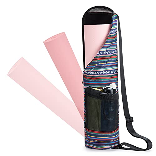 Fancy Forest Yoga Mat Bag Carrier For Yoga Mat Thick 1/4" 1/3"，Full Zipper With Large Pocket And Breathable Window,Suitable For Gym,Outdoor Yoga #TOP4