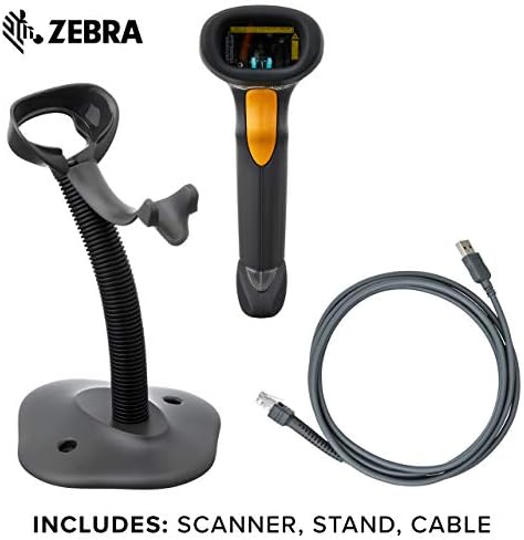 Symbol Zebra LS2208 Series Corded Handheld Standard Range Laser Scanner Kit with Gooseneck Stand and Cable Twilight Black LS2208-SR20007R-NA Alternate view