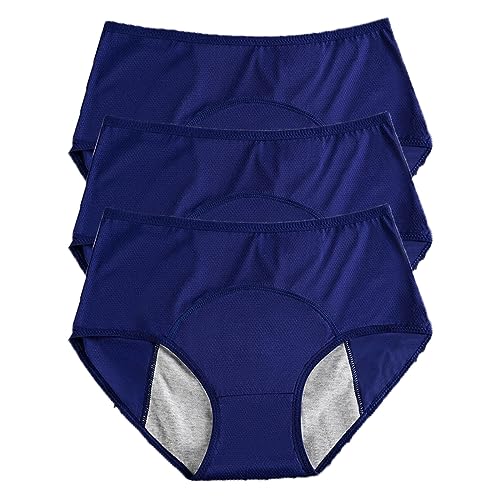 Reuset Mutandine Per Incontinenza Da Donna, 3 Paia Di Mutandine Anti-Perdite Urinarie, Lavabili, Traspiranti, Lavabili Impermeabili, Per Incontinenza, Da Donna, Lavabili