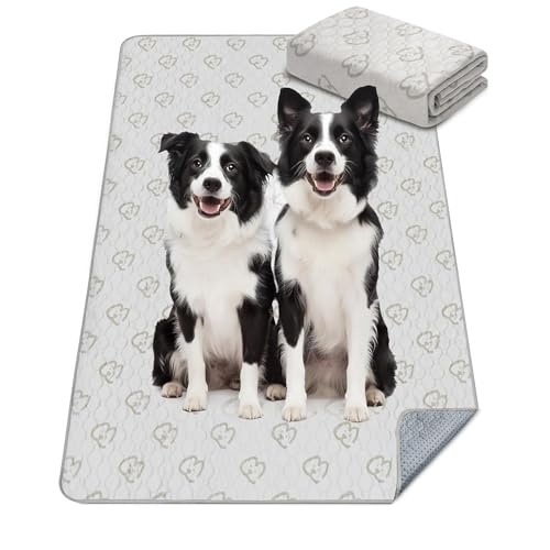 Image of FXW Washable Pee Pads for Dogs, Leak-Proof & Non-Slip, Specifically Designed Rollick /Homeplus 32 /40 /45inch 8 Panels Dog Playpen, 43 inch x 98 inch Rectangle, Khaki, 1 Pack