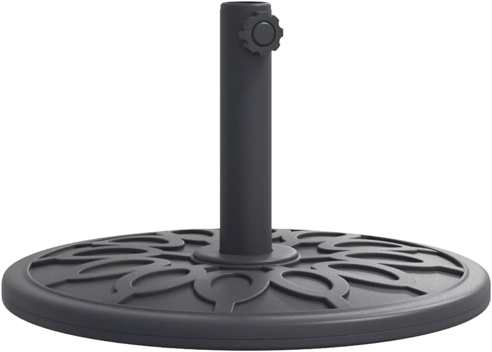 vidaXL Parasol Base for Ø1.5/1.9" Poles, Garden Umbrella Holder, Parasol Stand for Outdoor Patio Lawn Deck Balcony, 26.5 lb Round