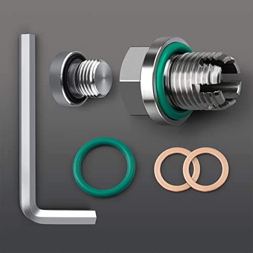 Deefill M16.1-1.5 X 15Mm Oversize Oil Drain Plug, Stainless Steel Self Tapping Oil Pan Thread Repair Kit #TOP3