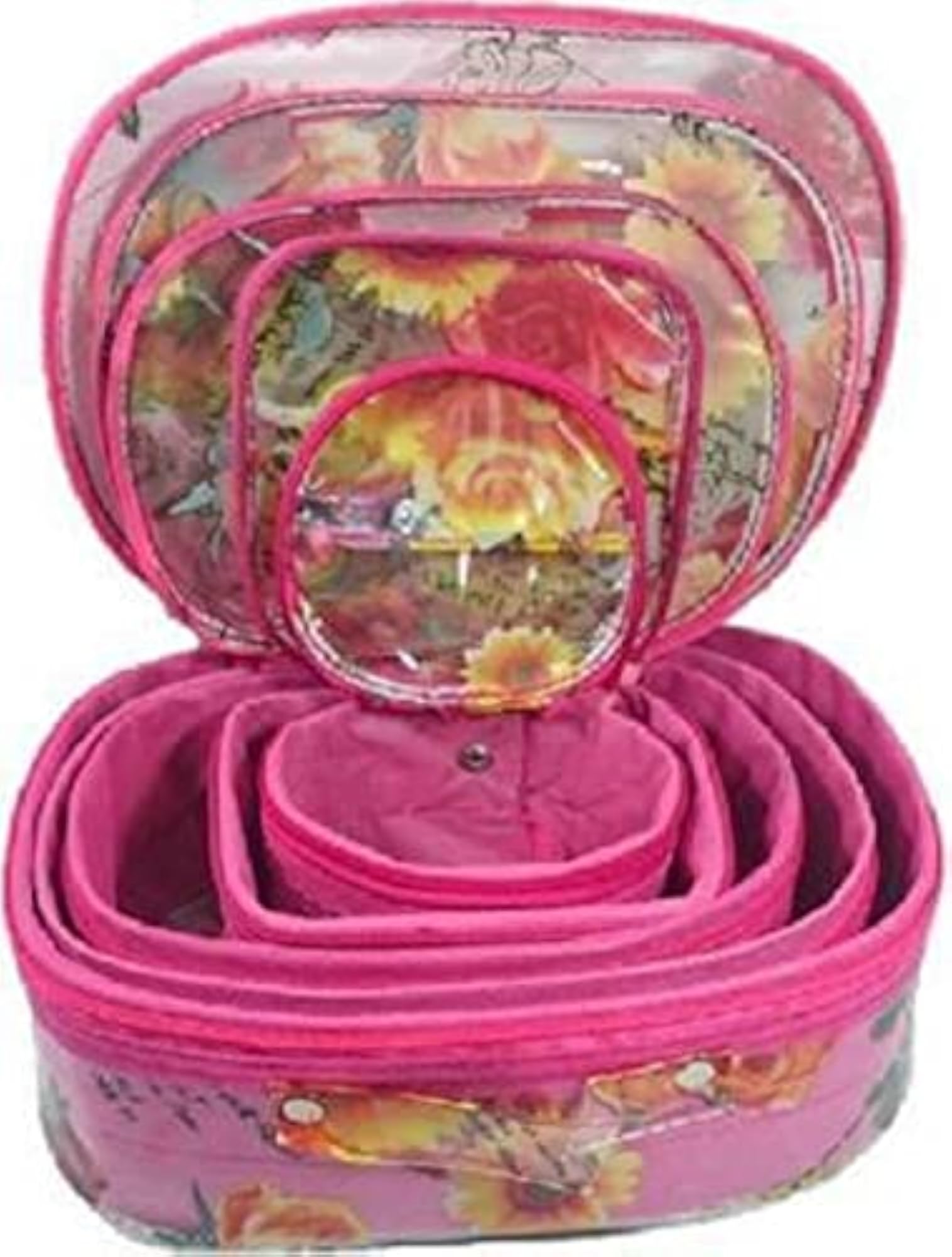 Pack of 1pc Makeup Storage Box Set of 5 for Women, Vanity Organizer