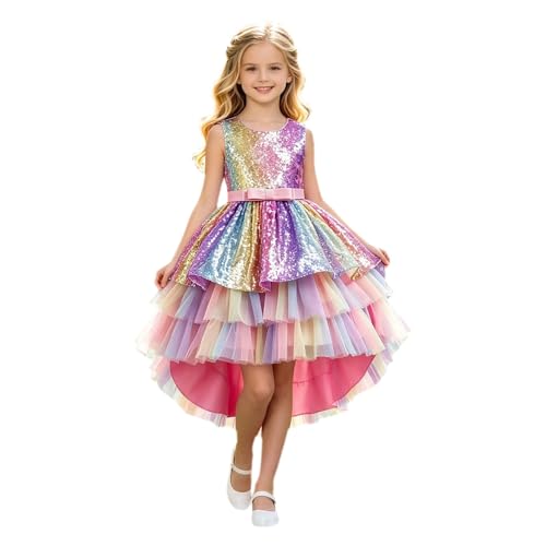 Robe de fête pour fille haut sans manches au drapé de traîneau luxe