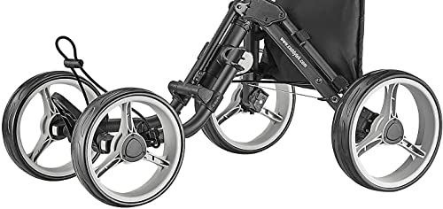 Caddytek 4 Wheel Golf Push Cart - Compact, Lightweight, Close Folding Push Pull Caddy Cart Trolley - Explorer V8, Dark Grey, One Size, Model: Explorer Vsersion 8 - Dark Grey #TOP2