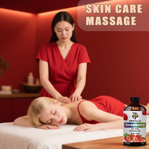 Image of Strawberry Essential Oil for Diffuser Massage,Strawberry Oil 4 fl oz