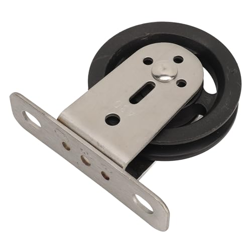 VGEBY VGEBY Roue de Poulie, Poulie à Câble Fixe à Montage Mural avec Rotation à 360 Degrés pour les Exercices de Gymnastique à Domicile et le Système LAT (Acier inoxydable Aluminium) (Acier