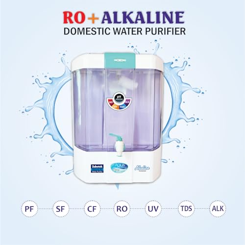Image of Aqua Pearl RO Water Purifier Bio Alkaline Minerals | 12L RO+UV+Bio-Alkaline +TDS Control+UV Purified Water with Goodness of RO Water Purifie | 8 Stage Purification | 20 LPH | 1-Year Warrantya