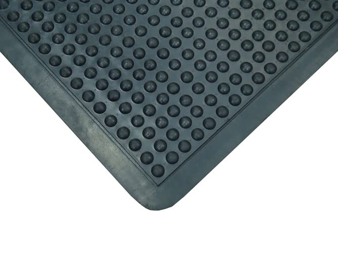 Vivol Ergonomische Arbeitsplatzmatte 90x120 cm - Schwarz Anti Ermüdungsmatte - 15mm Noppen - rutschfeste Antiermüdungs Matte - Stehmatten für Arbeitsplatz