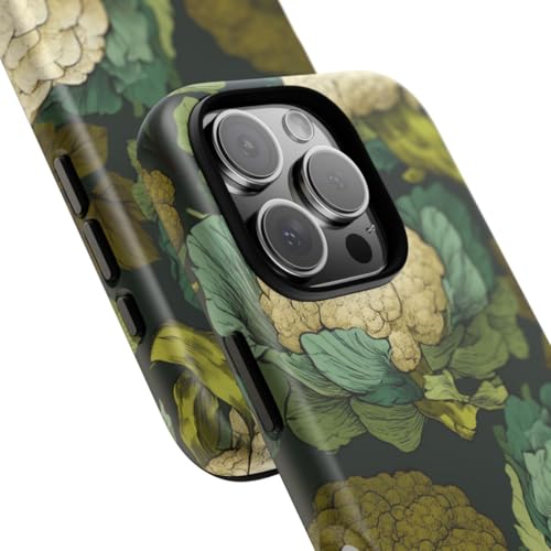 Coque rigide mate iPhone 16 Pro Vert dessin fait main premium - 2