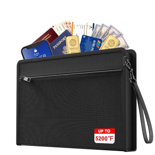 JUNDUN 5200℉ Fireproof Money Bag