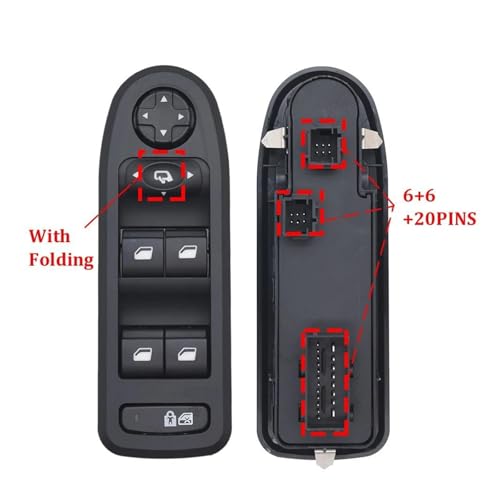 Interrupteur de lève-vitre Citroën C5 pour remplacer une commande défectueuse 96644915XT - 4