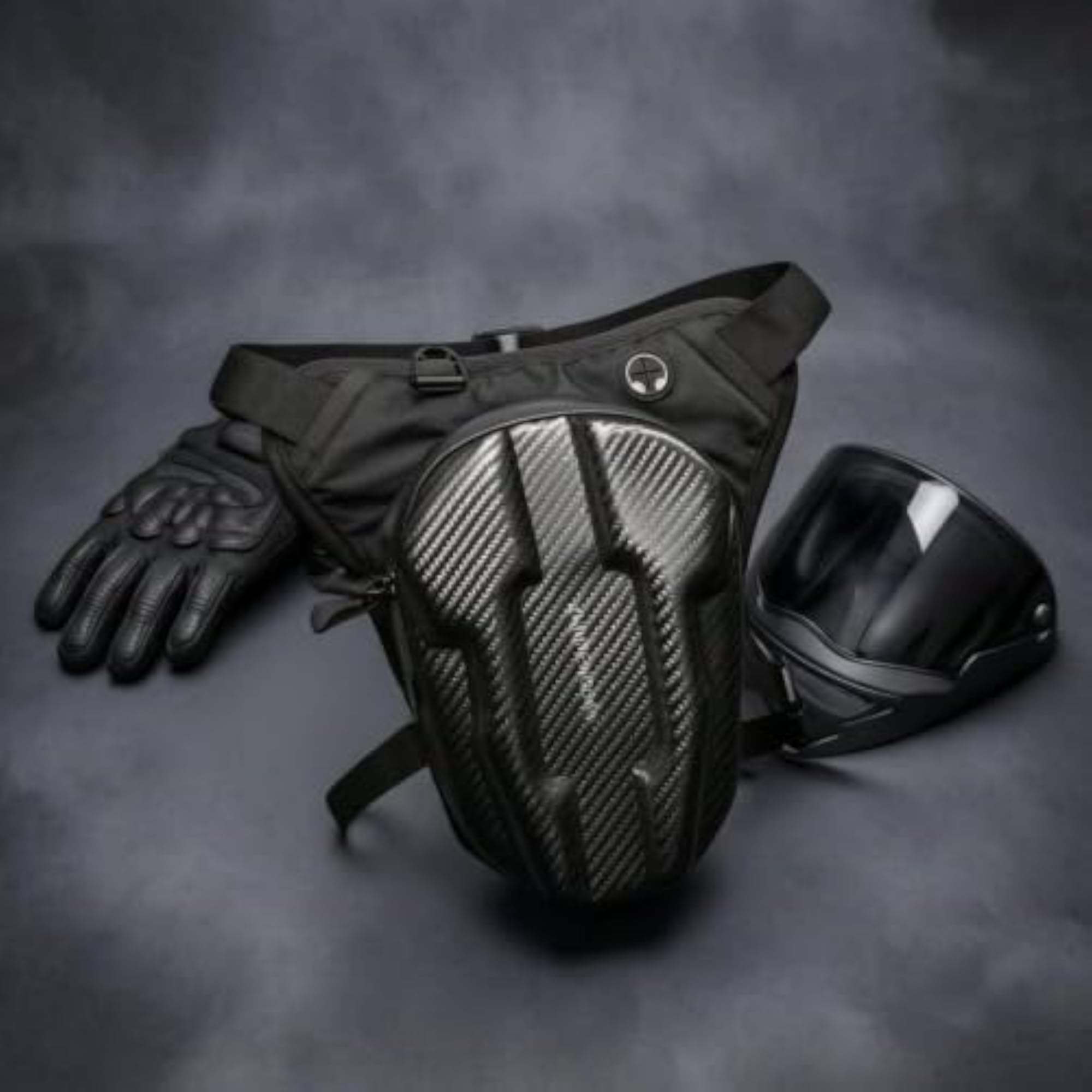 Headphone Opening Motorcycle Leg Bag, Waterproof Thigh Pouch