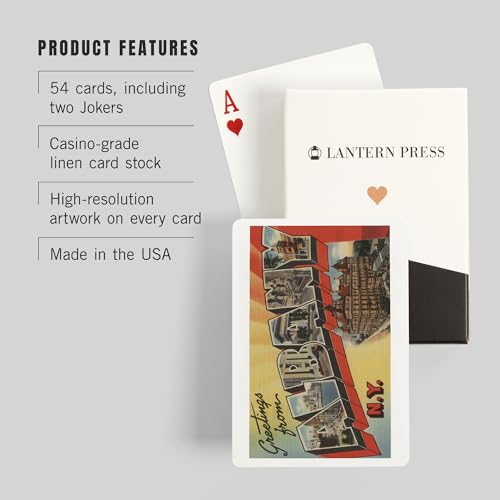 Juego de naipes Poker Lantern Press Albany New York miniatura 3