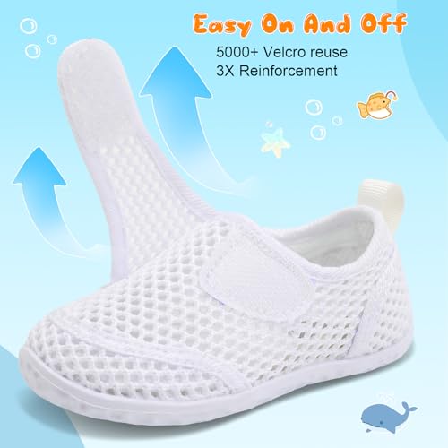 Image of FEETCITY Toddler Water Shoes Boys Girls Swim Shoes Quick Dry Kids Aqua Socks Barefoot for Beach Swimming Pool