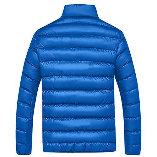 Quilted Coats for Men Plus Size Puffer Jackets Warm Padded Down Coat Zipper Winter Outerwear with Pockets Ski Coats3