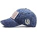 Ptduabenlu American Flag Baseball Cap for Men Women USA Embroidery Washed Adjustable Cotton Dad Hat