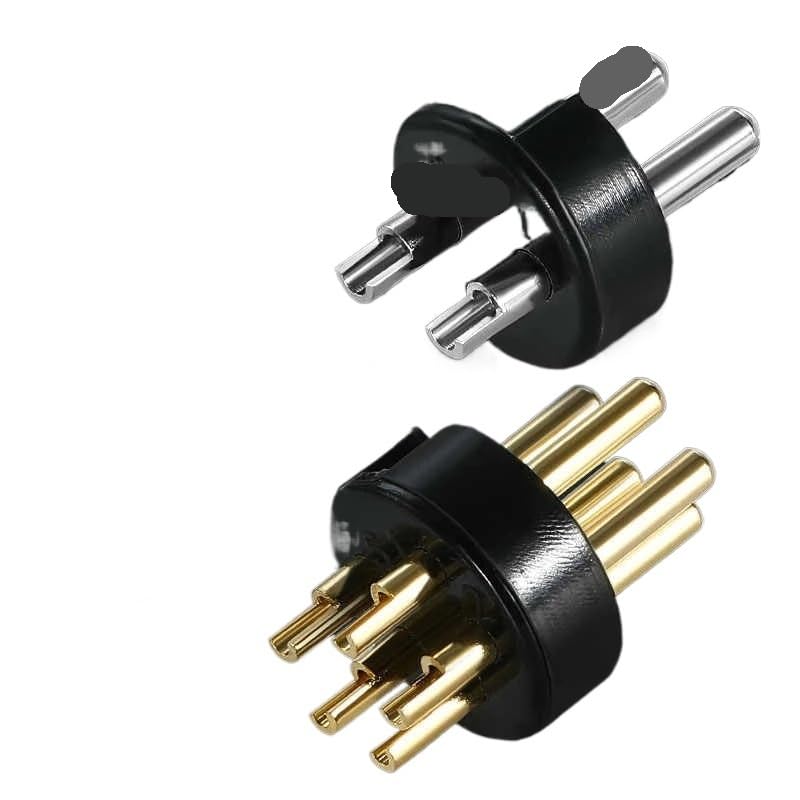 Conector aviación GX16 chapado en oro 9 pines resistente al agua miniatura 5