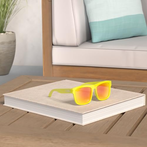 Image of Kush Mens Neon Pop Horn Rim Sport Horned Sunglasses