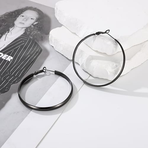 Image of Gacimy Gold Hoop Earrings for Women with 925 Sterling Silver Post