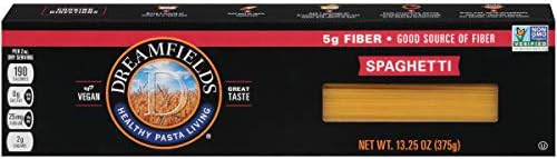 Dreamfields Healthy Pasta Living Spaghetti, 13.25-Ounce Boxes (Pack of 10)