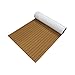 JCMY Accessoires de Surf Auto-adhésif EVA Bateau Yacht Marine Revêtement de Sol Faux Imitation Teck platelage Feuille Pad 600mmx2400mm Mousse Tapis de Sol Brun Nouveau pour Le Surf, la Plage, la mer