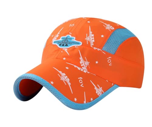 Image of Home Prefer Kids Lightweight Quick Drying Sun Hat Airy Mesh UV Protection Caps Boys Girls UPF50 Baseball Caps Run Beach Water